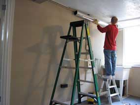 Installing a horizontal piece of dryer vent duct