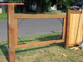 People gate frame completed