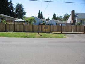 Nate's new fence complete (mostly)