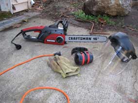 Electric chainsaw from Sears