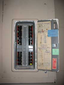 Existing Federal Pacific electrical service panel