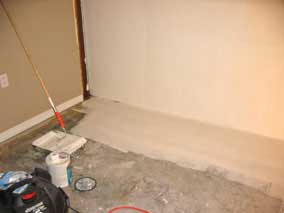 Drylok on walls and floor