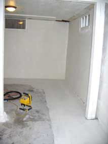 Drylok on floor of back basement room