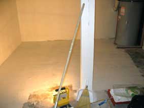 Drylok on floor of back basement room