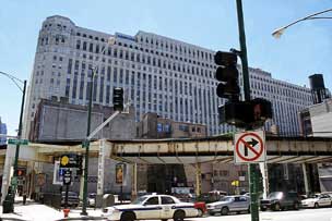 Elevated Trackway north of the Merchandise Mart