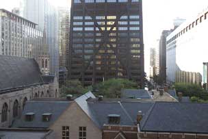 View east from Tremont Hotel window