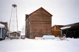 Back of City Hall in Shaniko, Oregon