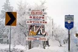 Shaniko, Oregon sign