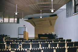 Auditorium of Mount Angel Abbey Library (Alvar Aalto, 1970)