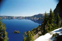 Crater Lake in southern Oregon