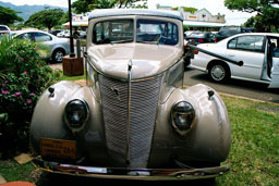 Vintage cars in Haleiwa