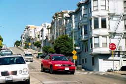 Overpriced bay windows near Telegraph Hill