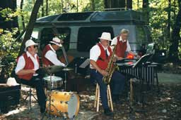 Jazz band at Francesca and Rob's wedding