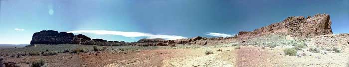 Fort Rock panorama from four photos