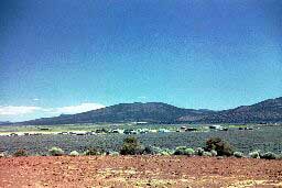 Town of Fort Fock from Fort Rock