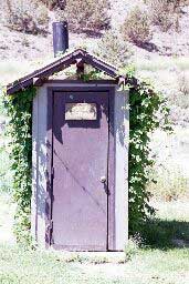 The public restroom at Frenchglen