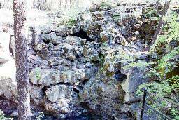 Collapsed lava tubes above the Rogue River