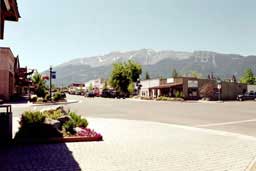 Joseph with Wallowa Mountains in the distance