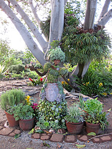 Flower girl at San Diego Botanic Garden