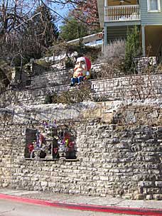 Humpty Dumpty sat on a wall, Eureka Springs, Arkansas