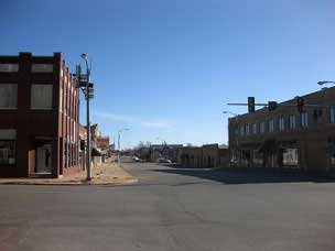 Downtown Cushing, Oklahoma on Broadway