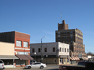 Downtown Cushing, Oklahoma on Broadway