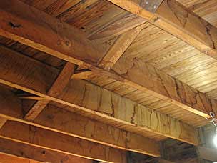 Bur oak joists of the Round Barn at Arcadia, Oklahoma