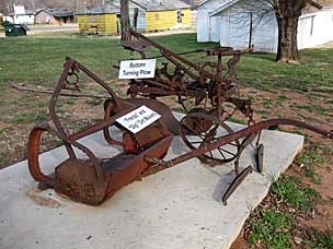 Antique implements at Arcadia Round Barn