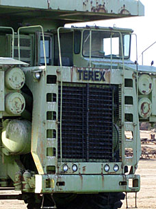 Terex 33-15 off-highway haul truck near Stroud, Oklahoma