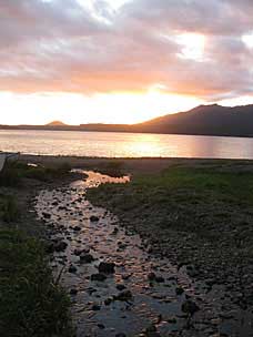 Sunset at Lake Quinault, Washington