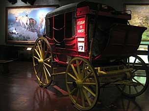 Six-horse Concord Express stagecoach from Montana, Woolaroc Museum