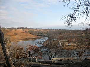 Woolaroc - view of Clyde Lake from the Lodge