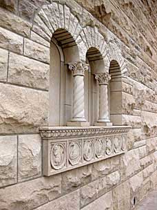 Exterior detail at Marland Estate, Ponca City, Oklahoma