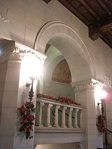 Arches and columns at stairs, Marland Estate, Ponca City, Oklahoma