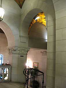 Arches and columns at stairs, Marland Estate, Ponca City, Oklahoma