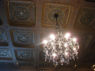 Ballroom ceiling, Marland Estate, Ponca City, Oklahoma