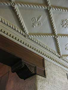 Plaster ceiling detail, Marland Estate, Ponca City, Oklahoma