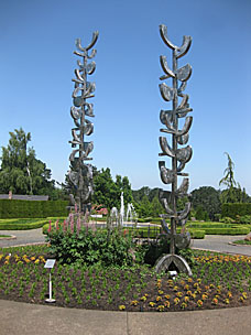 Lupine Fugue sculpture at Oregon Garden