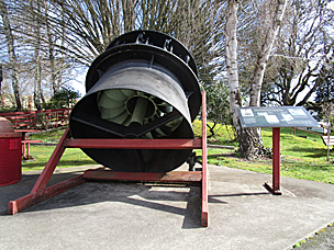 1914 Samson Leffel 45 Turbine at historic Thomas Kay Woolen Mill, Salem, Oregon