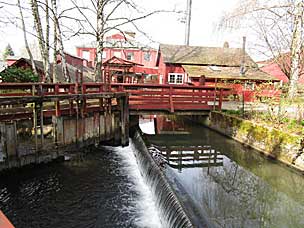 Mill Race at historic Thomas Kay Woolen Mill, Salem, Oregon