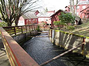 Mill Race at historic Thomas Kay Woolen Mill, Salem, Oregon