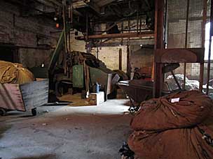 C. G. Sargent's Sons Burr Picker in the Picker House at historic Thomas Kay Woolen Mill, Salem, Oregon