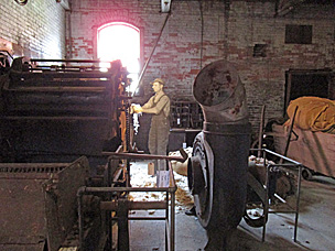 Curtis & Marble Blending Picker in the Picker House at historic Thomas Kay Woolen Mill, Salem, Oregon