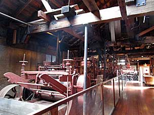 C. G. Sargent's Sons Scouring Train in the Scouring Room at historic Thomas Kay Woolen Mill, Salem, Oregon