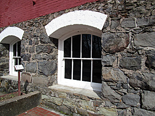 Exterior of the Mill Building at historic Thomas Kay Woolen Mill, Salem, Oregon