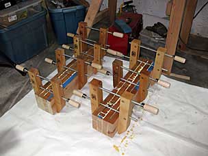 Remaining two legs glued and clamped