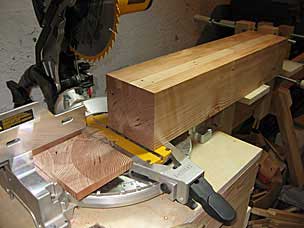 Cutting legs to final length