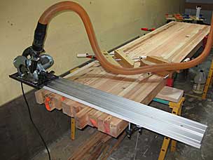 Preparing to cut the top to final length