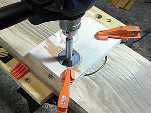 Creating shallow mortise in vise chop for vise garter