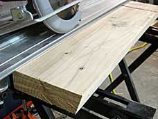 Guide for sawing sliding dovetail slot